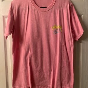 Vintage Stussy Pink Graphic T-Shirt